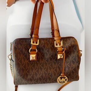 MICHAEL Michael Kors Medium Grayson Chain Satchel MSRP $348 12.5x8.5